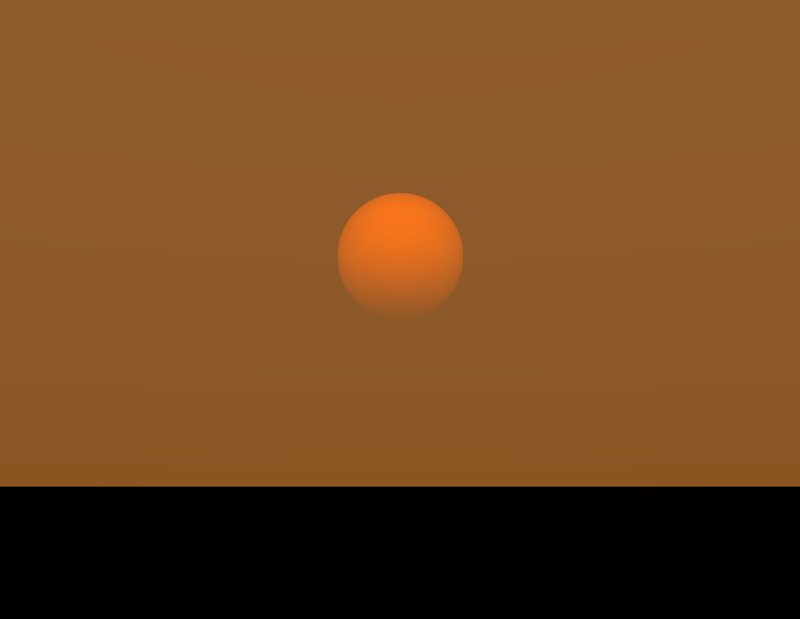 Realistic sunset rendered with HaloRay