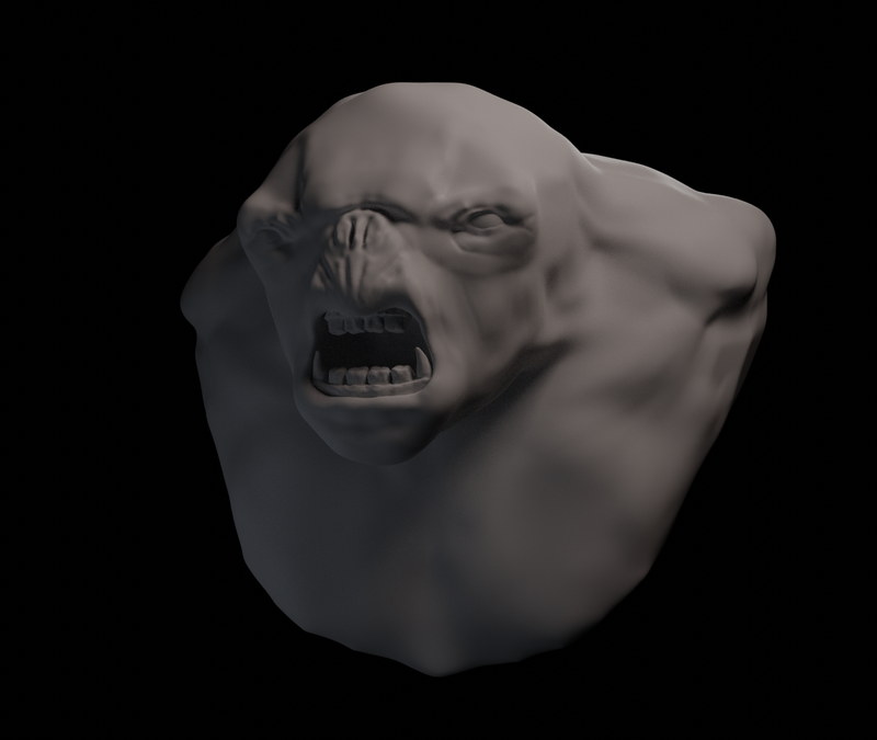 Rough version of the sculpted bust