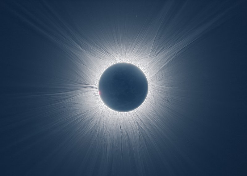 Composite image of the total solar eclipse of 2024
